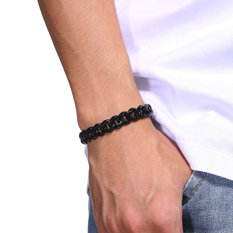 Vnox Solid Stainless Steel Bracelets for Men