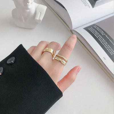 XIYANIKE Silver Color Trendy Elegant Twist Two Circle