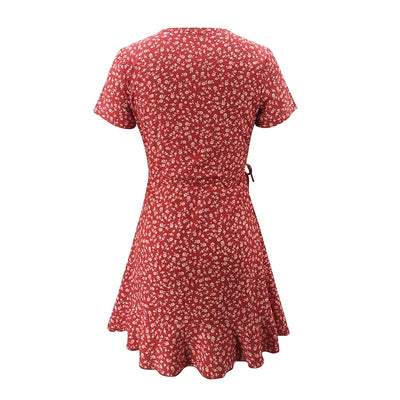 Floal A-Line Dress Sweet Elegant Floral Dress