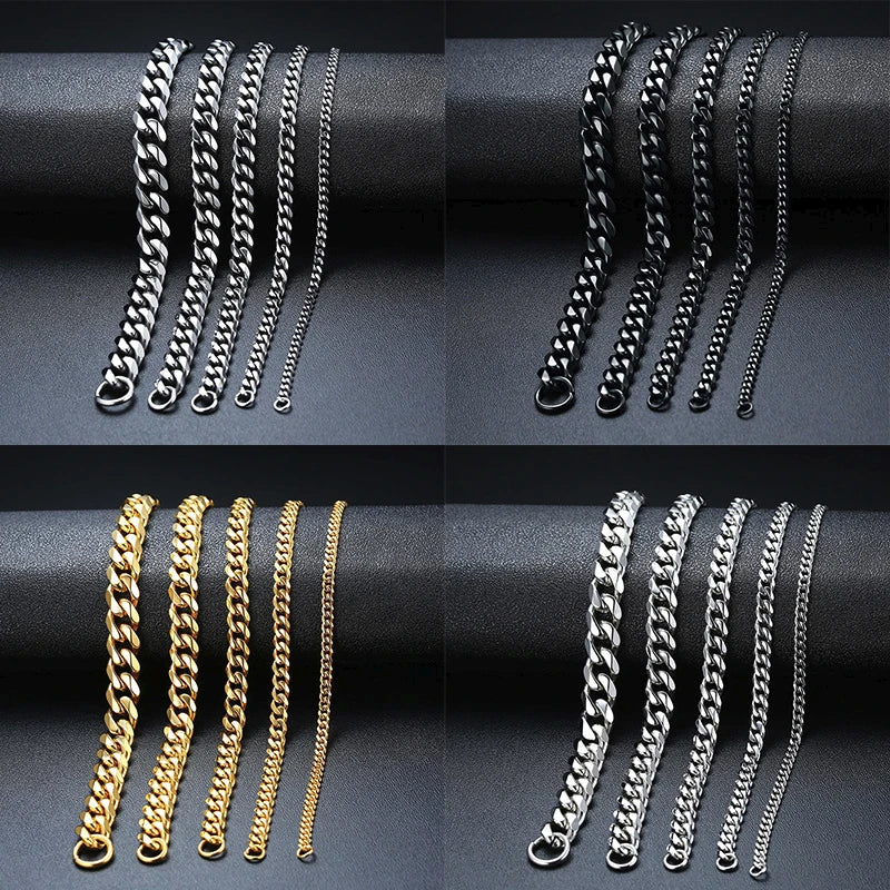 Vnox Solid Stainless Steel Bracelets for Men