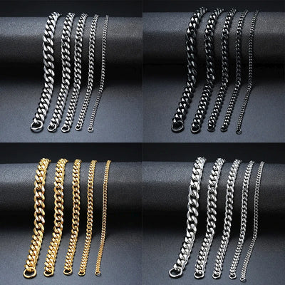 Vnox Solid Stainless Steel Bracelets for Men