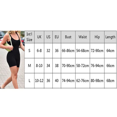 Short Romper Sling Sport Jumpsuit Leotard Sleeveless