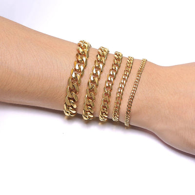Vnox Solid Stainless Steel Bracelets for Men
