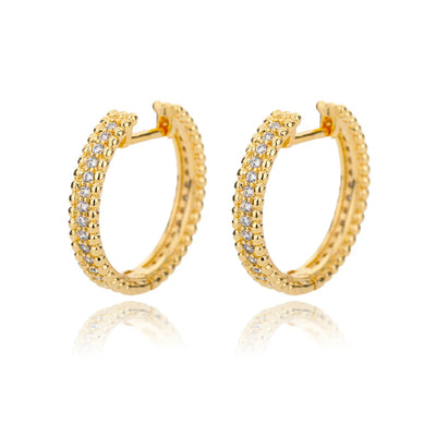 Round hoop earrings