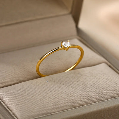Heart Cubic Zirconia Rings For Women