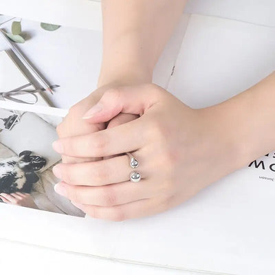 FOXANRY Silver Color Rings for Women