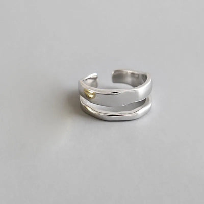 XIYANIKE Silver Color Trendy Elegant Twist Two Circle