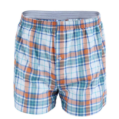 Men's Cotton Arrow Boxers Casual Plaid Print shorts