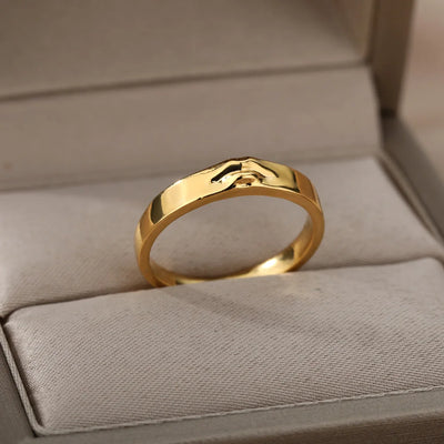 Gothic Portrait Gold Color Rings For Women