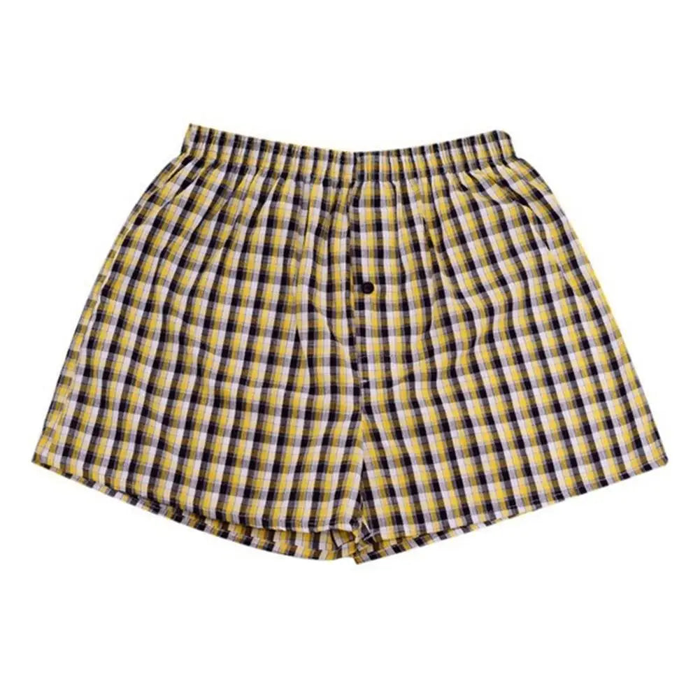 Men's Cotton Arrow Boxers Casual Plaid Print shorts