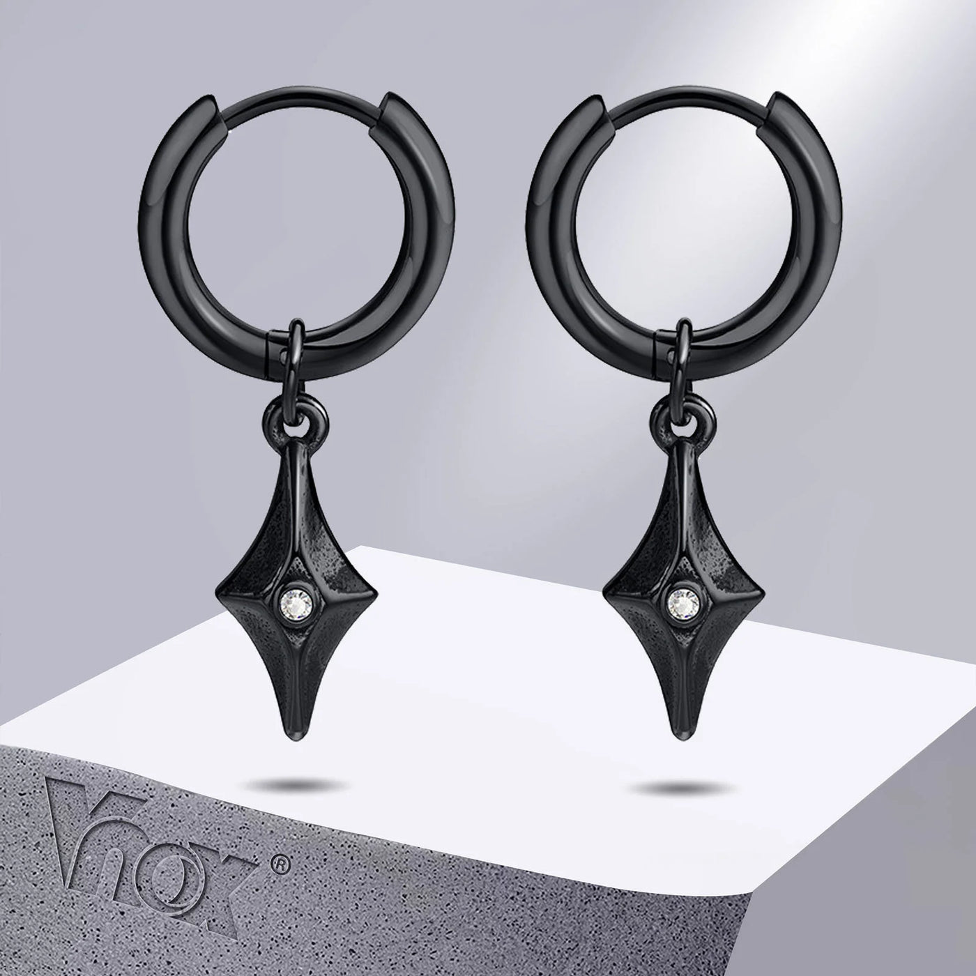 Rhombus Earrings for Men,