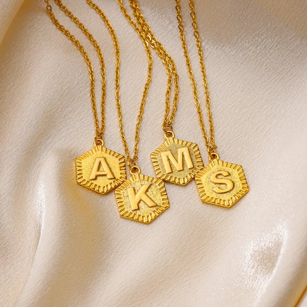 Initial Letter Necklaces