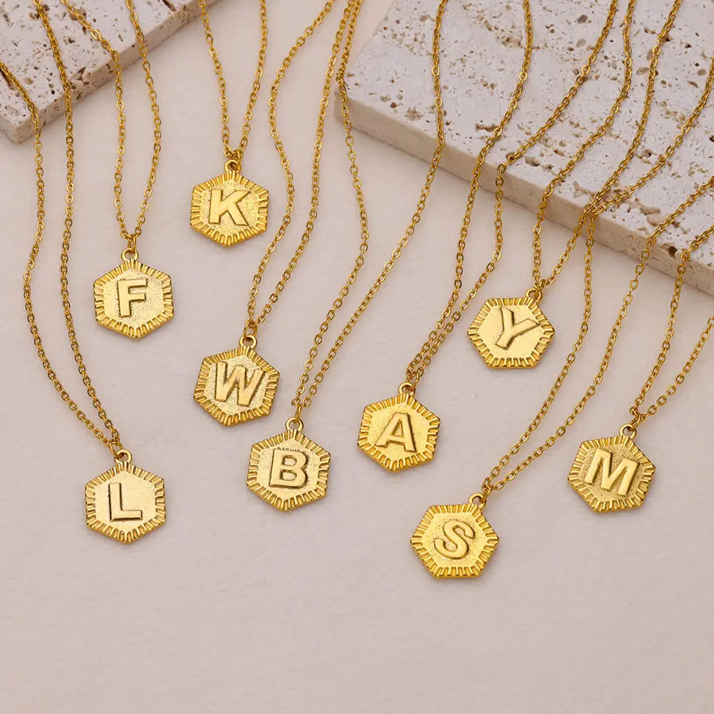 Initial Letter Necklaces