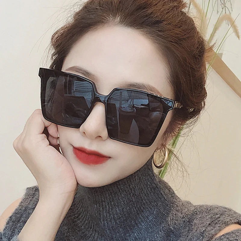 Vintage Big Frame Square Sunglasses