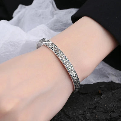 Mewanry Silver Color Sparkling Zircon Bracelet