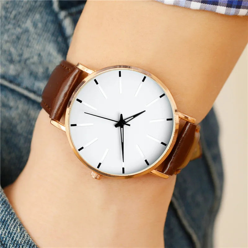 Watches for Men Leather Band Luxury Watches Quartz