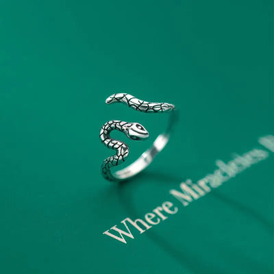 Silver Snake Rings For Women Engagement Luxury