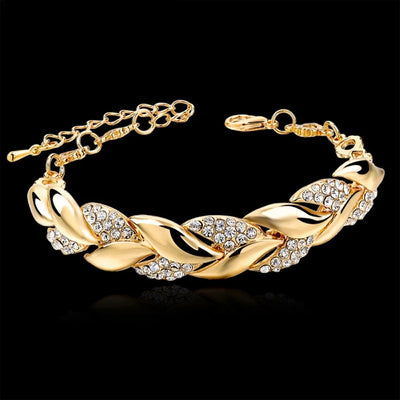 925 Sterling Silver New Arrival Elegant Crystal Statement Bracelet