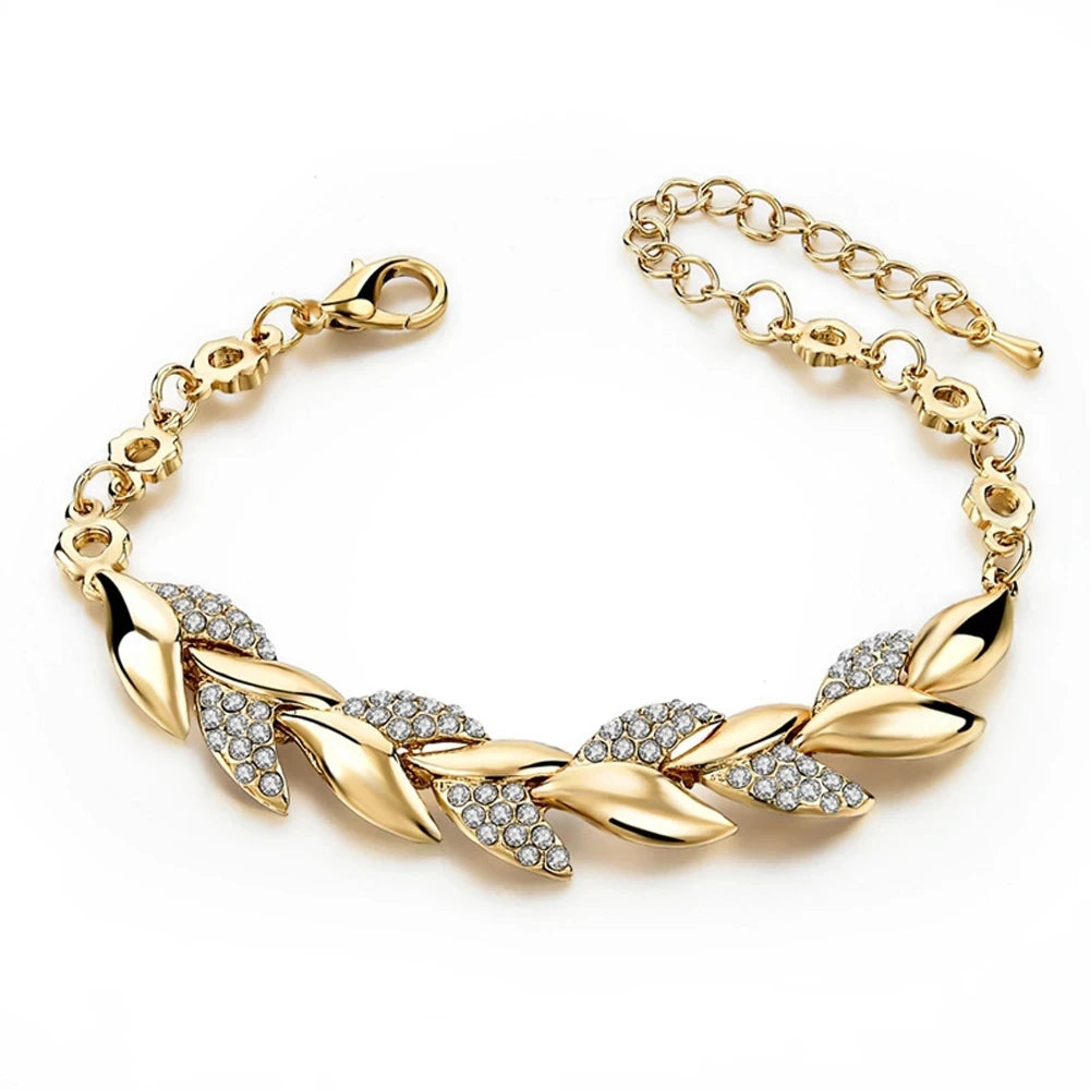 925 Sterling Silver New Arrival Elegant Crystal Statement Bracelet