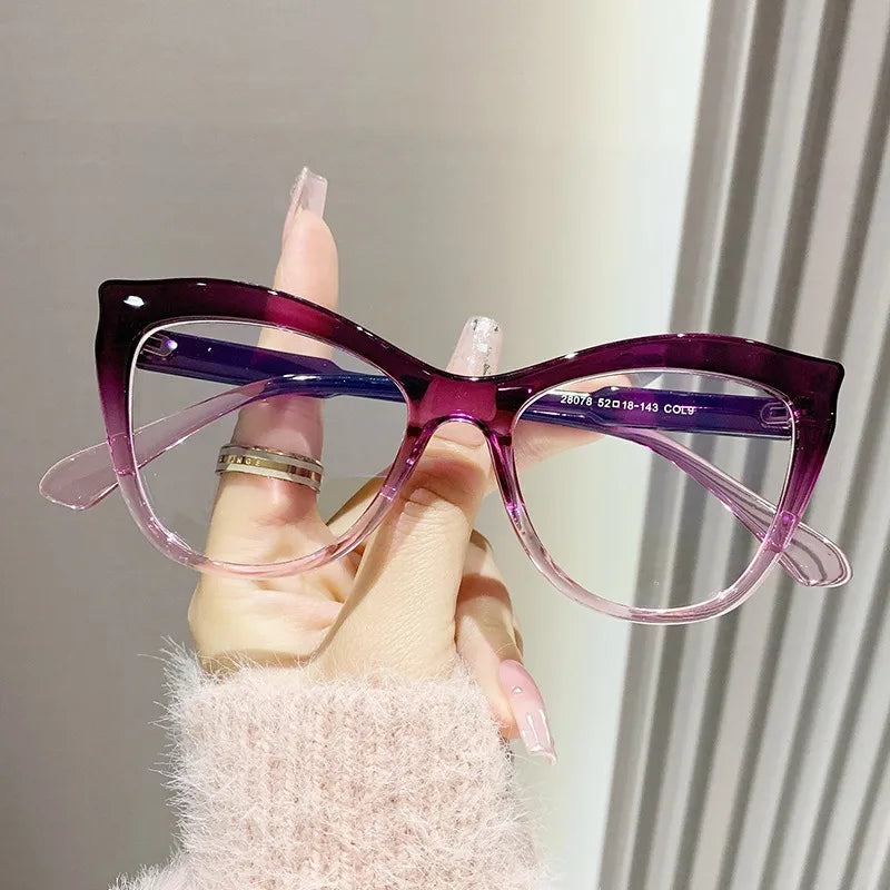 New Cat Eye Glasses Frame Women Fashion