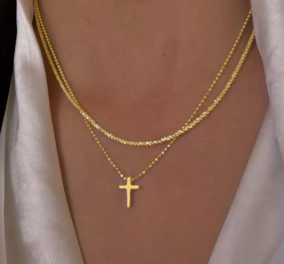 Silver Color Sparkling Necklace For Women Trendy Clavicle Chain