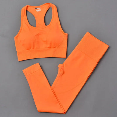 Doyoueven Seamless Women Yoga Set Workout Sportswear