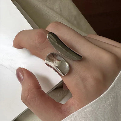 Modern Jewelry Cool Hiphop Style Silver Color Cuff Rings