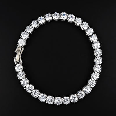 New Luxury Silver Color on Hand 4MM 17CM