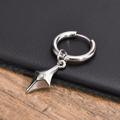 Rhombus Earrings for Men,