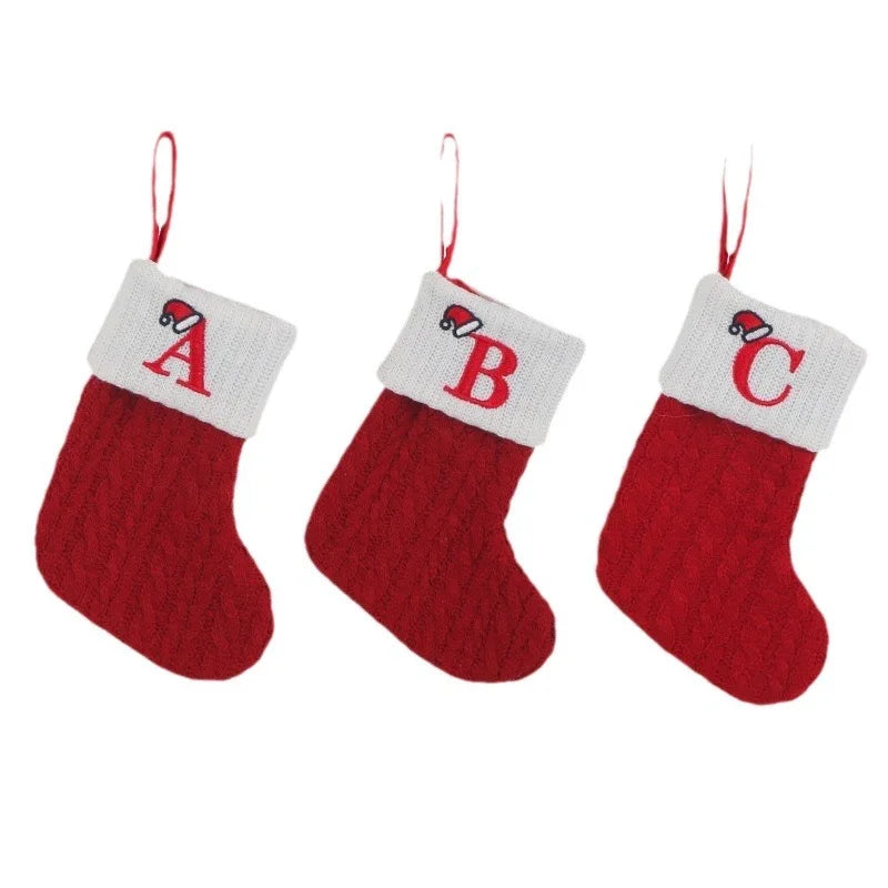 Christmas Alphabet Knitting Socks