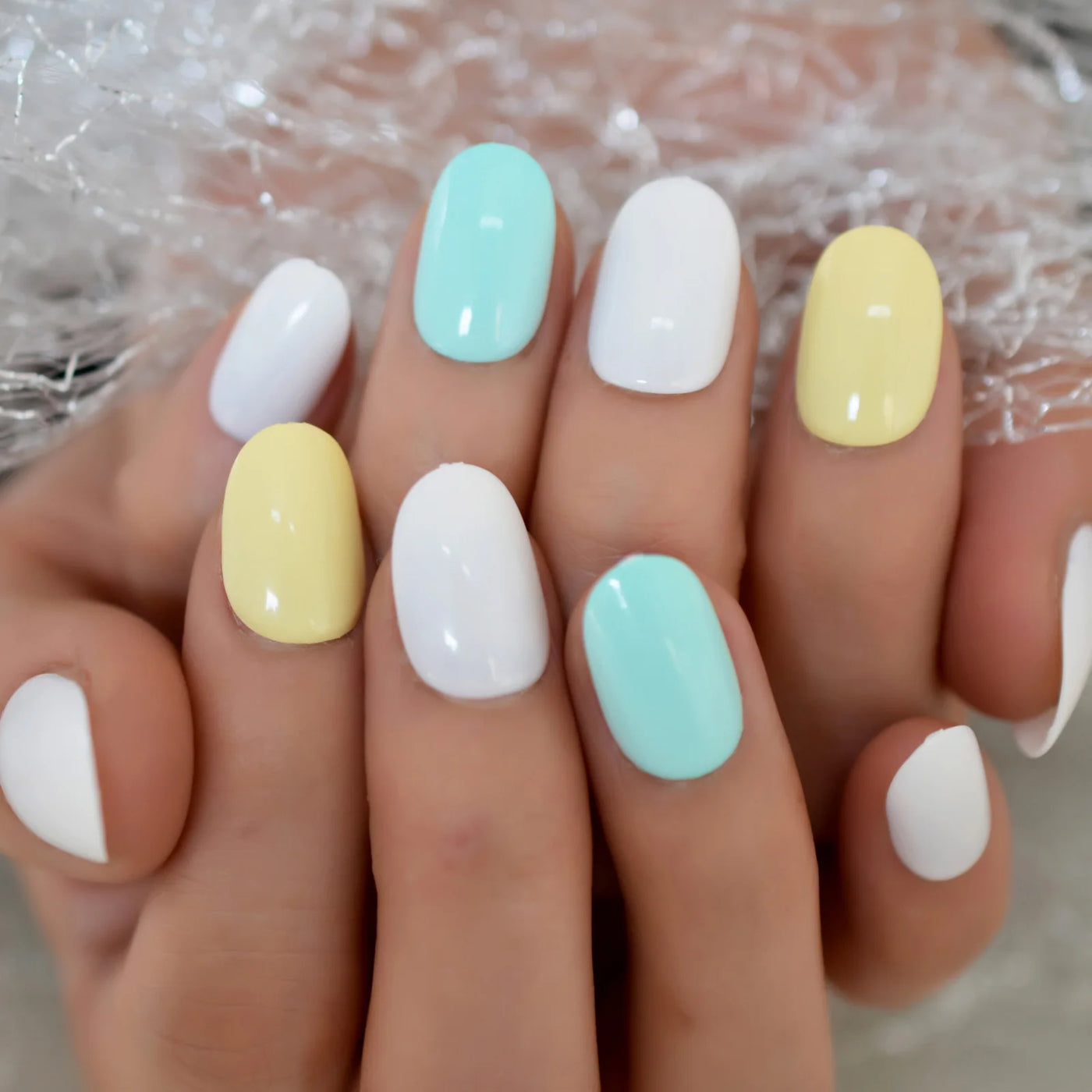 iMABC press on fake nails a great number of patterns hand art for women and girls