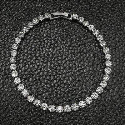 New Luxury Silver Color on Hand 4MM 17CM