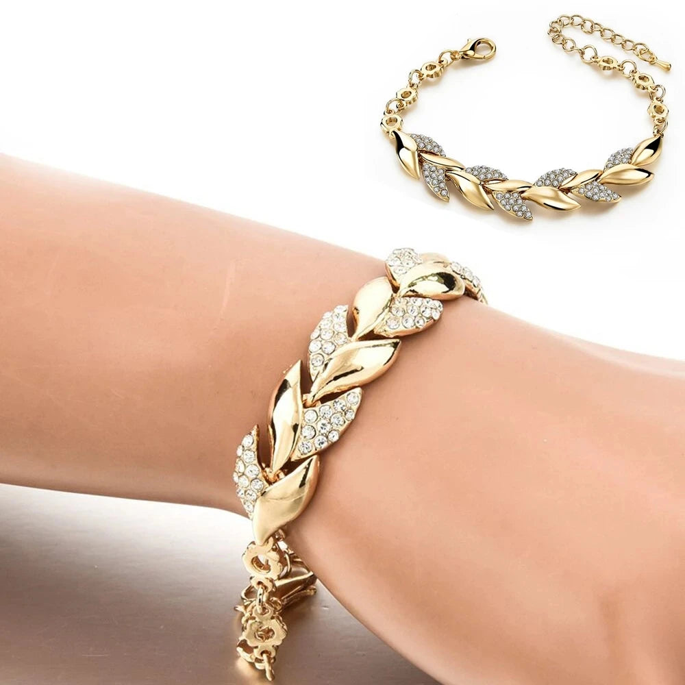 925 Sterling Silver New Arrival Elegant Crystal Statement Bracelet