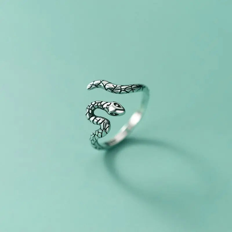 Silver Snake Rings For Women Engagement Luxury
