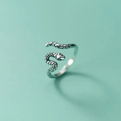 Silver Snake Rings For Women Engagement Luxury