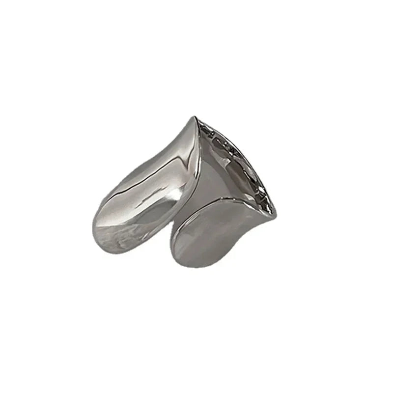 Modern Jewelry Cool Hiphop Style Silver Color Cuff Rings