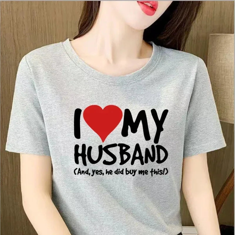 I Love My Husband Boyfriend WOMENS T shirt