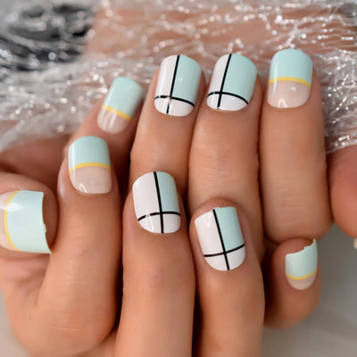 iMABC press on fake nails a great number of patterns hand art for women and girls