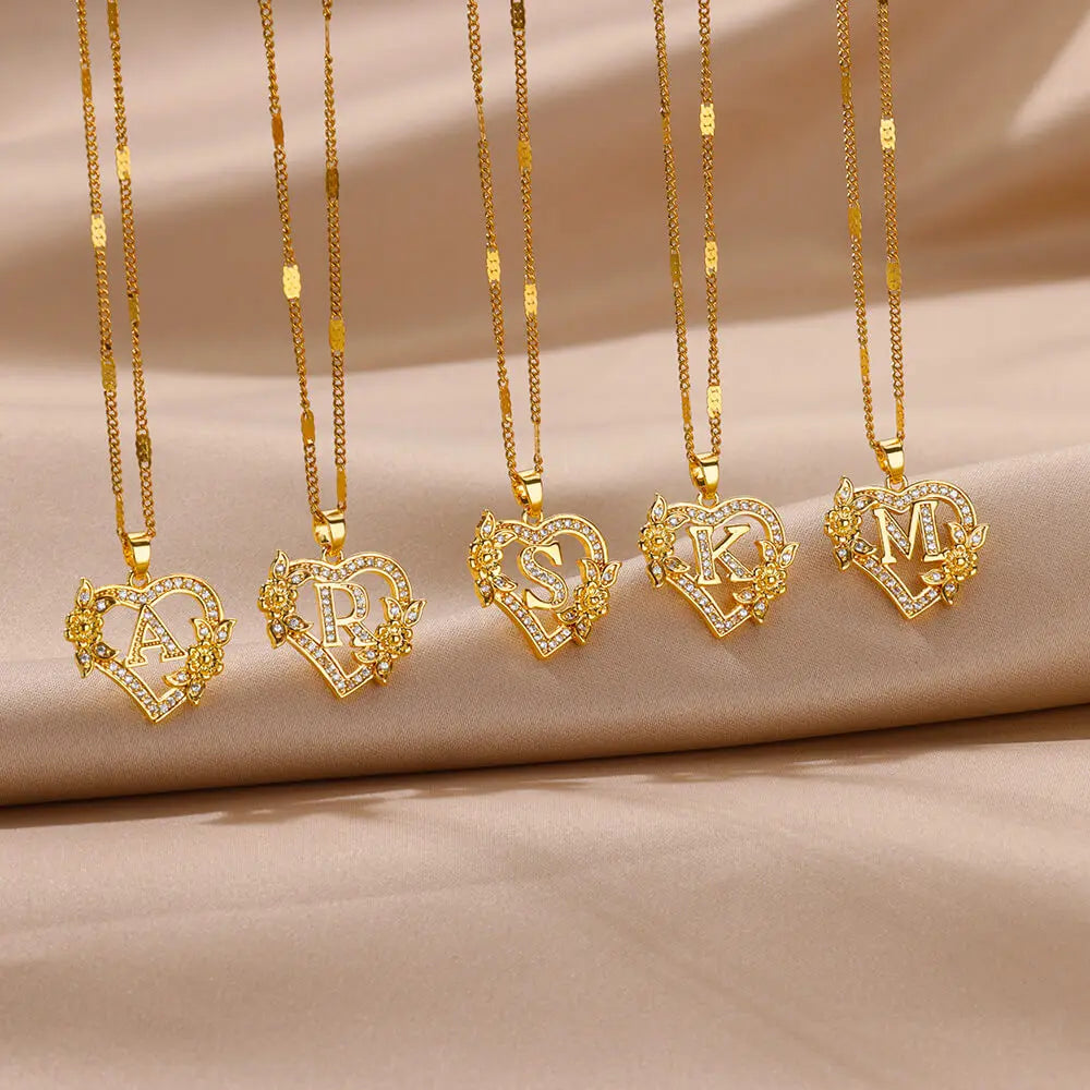 Initial Letter Necklaces