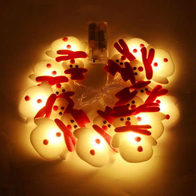 Snowman Christmas LED Garland String Light Merry Christmas