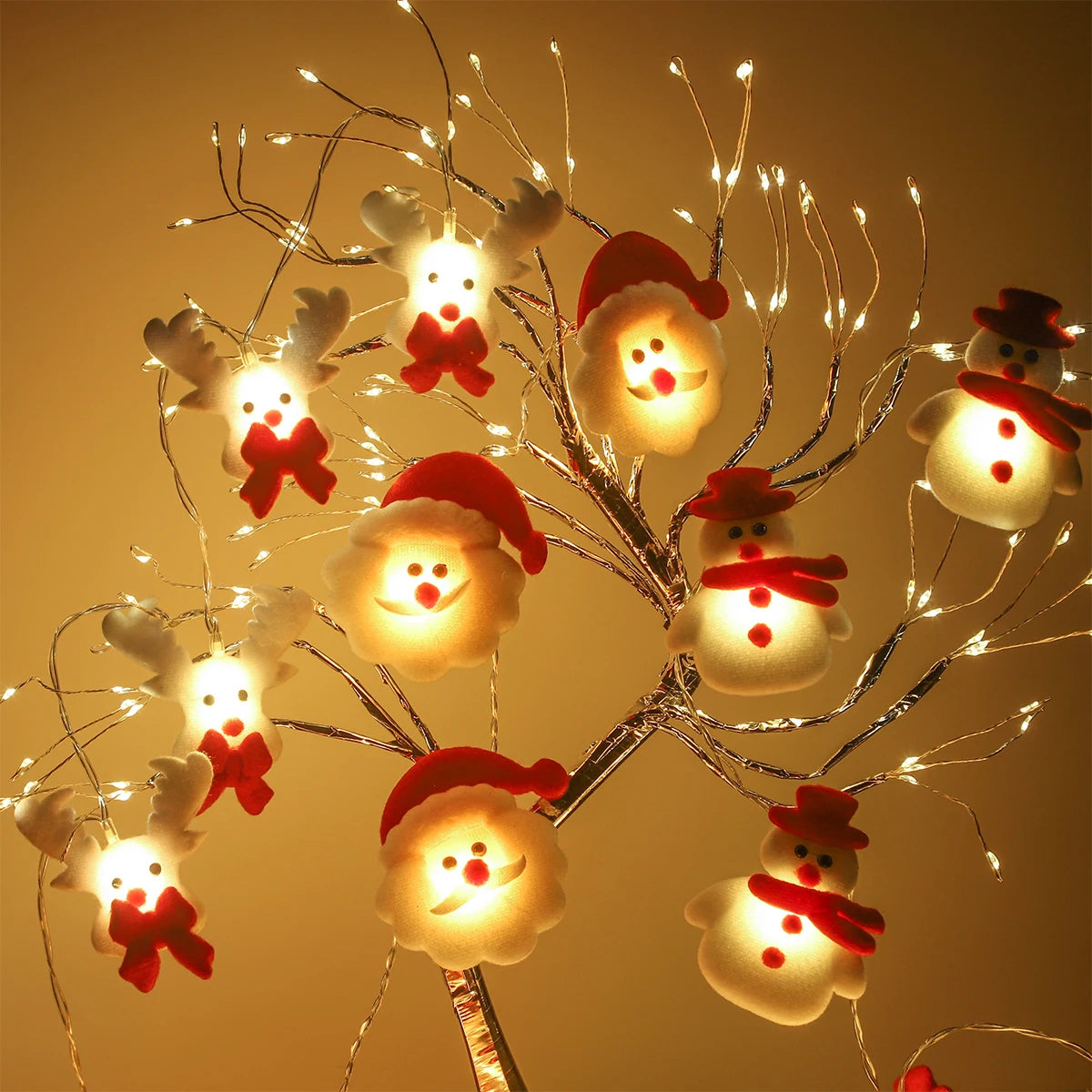 Snowman Christmas LED Garland String Light Merry Christmas