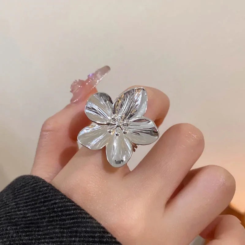 Silver Color Rings for Women Couple Minimalist