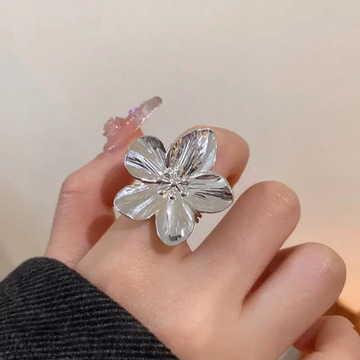Silver Color Rings for Women Couple Minimalist