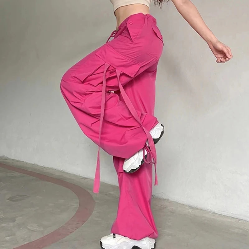 Loose Wide-leg Overalls Couples Casual  Women's Pants