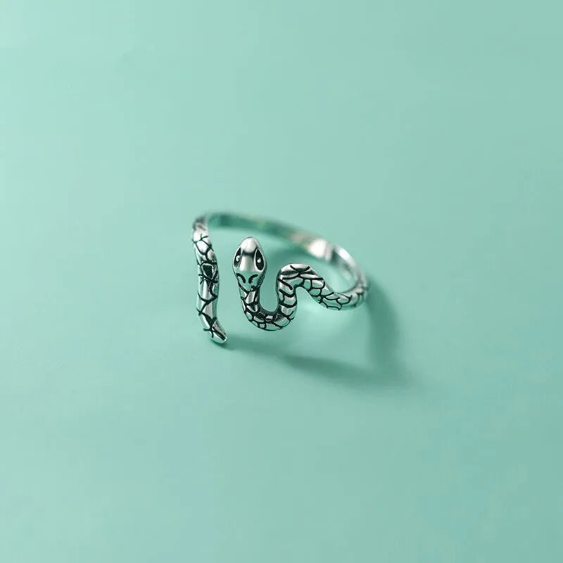 Silver Snake Rings For Women Engagement Luxury
