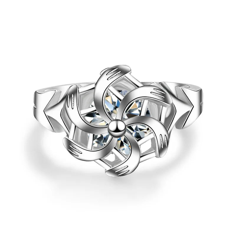 Fashion Silver Color Wedding Ring for Women