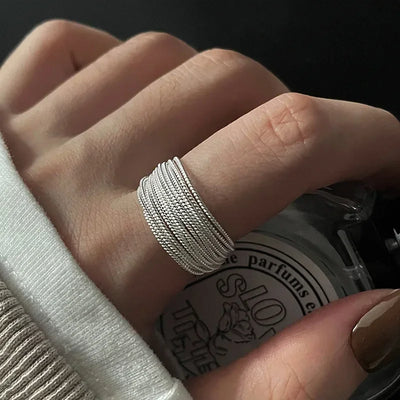 Modern Jewelry Cool Hiphop Style Silver Color Cuff Rings