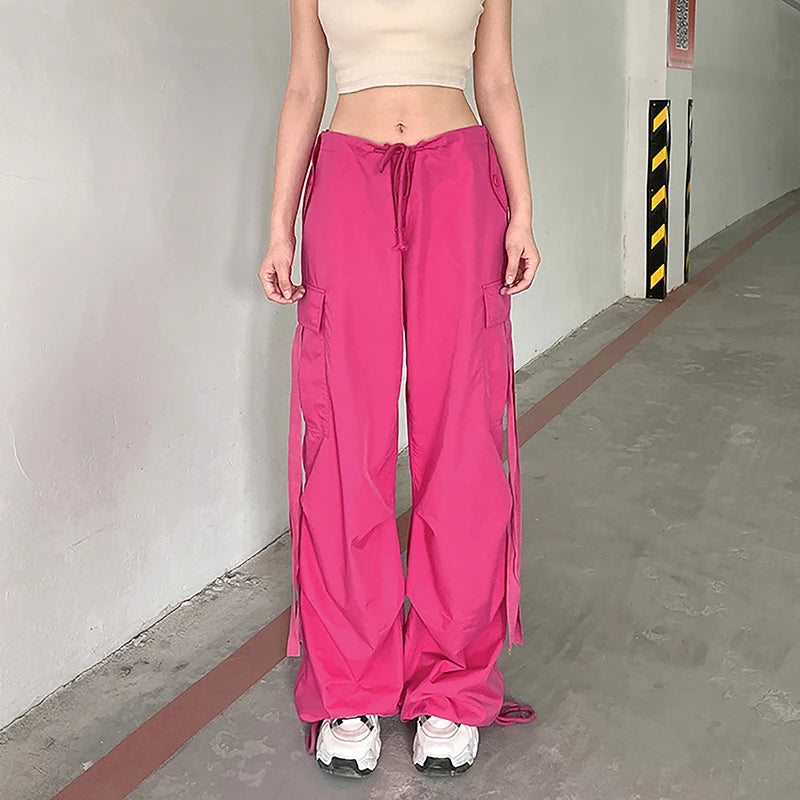 Loose Wide-leg Overalls Couples Casual  Women's Pants