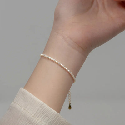 15-18cm Silver Bracelet For Women Pearl Bracelet