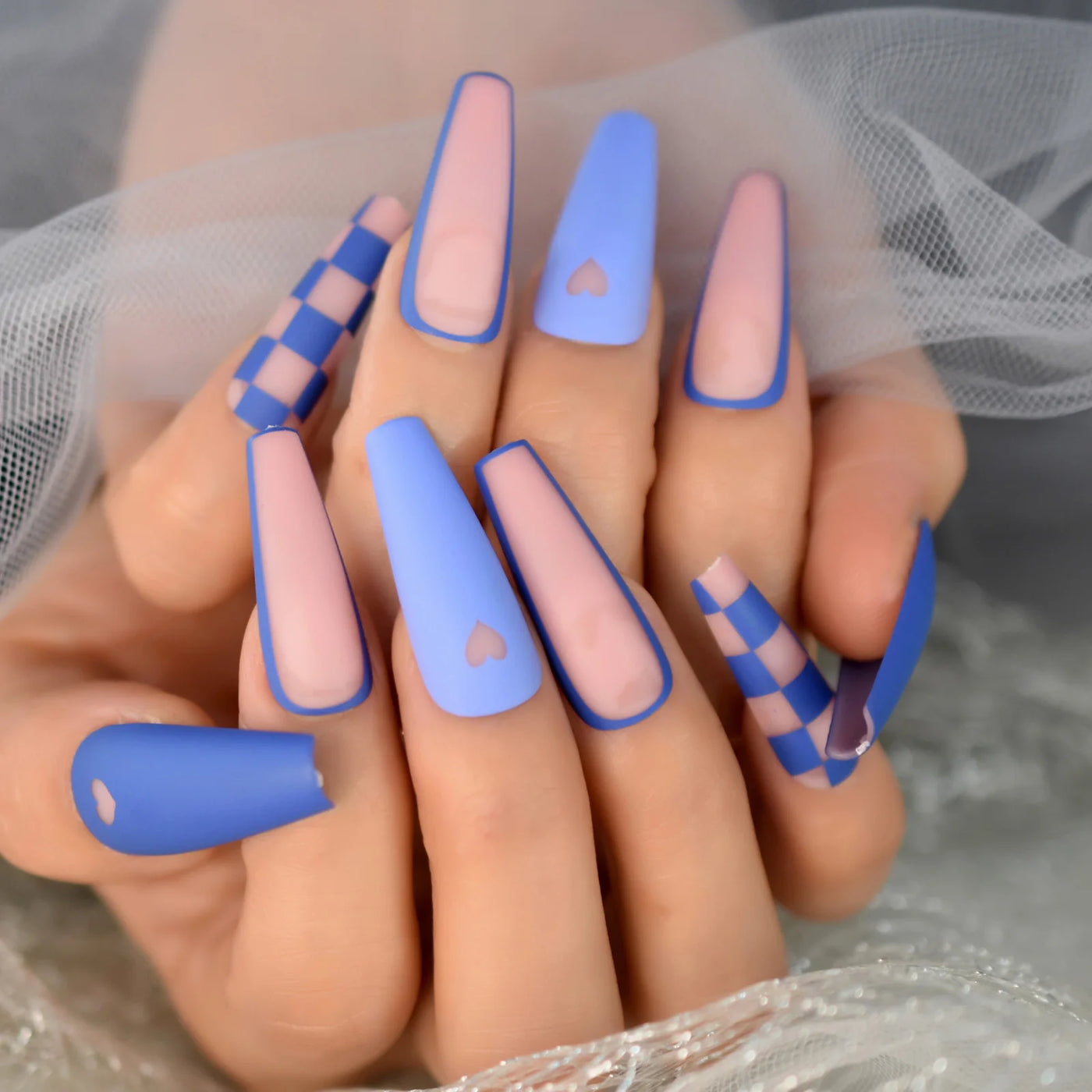 iMABC press on fake nails a great number of patterns hand art for women and girls